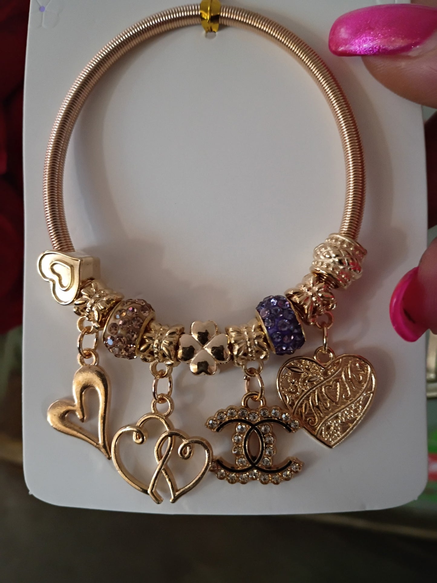 Gold-Tone Charm Bracelet