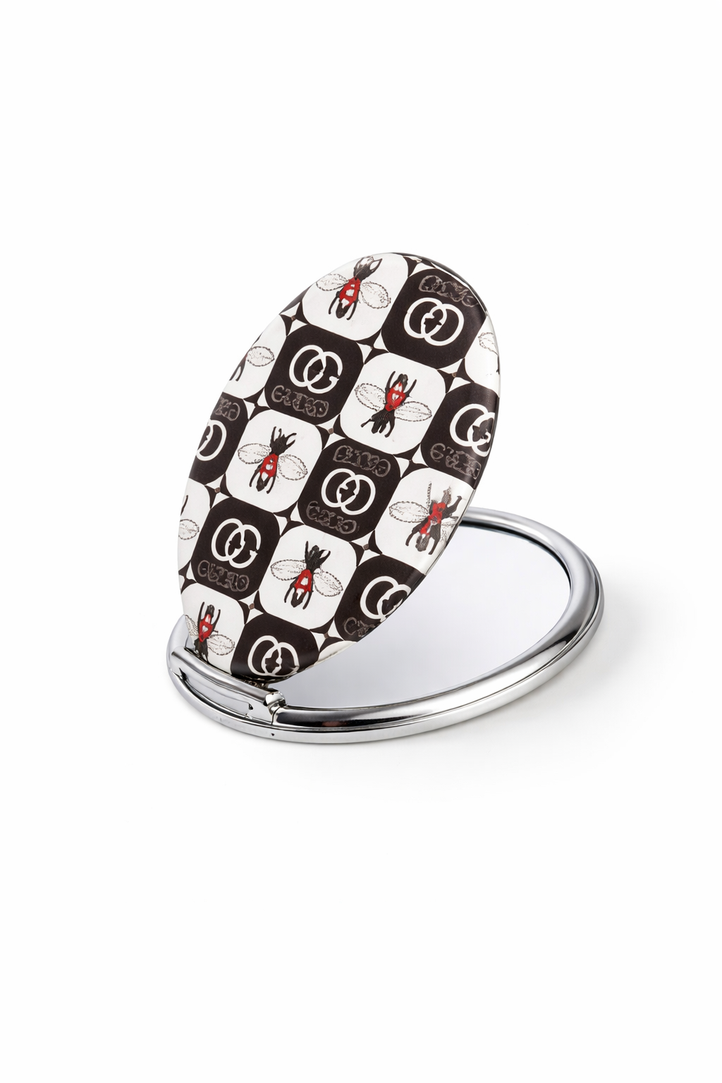 Designer Oval Compact Mirror – Chic Everyday Essential