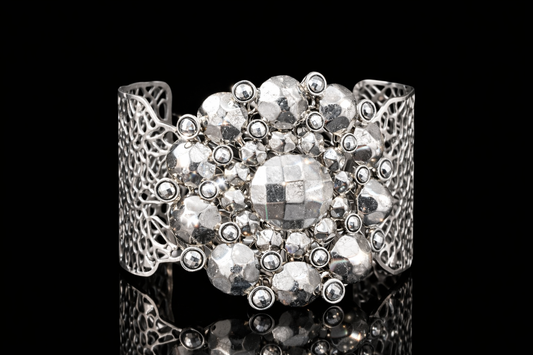 Silver Statement Filigree Cuff Bracelet – Limited Edition