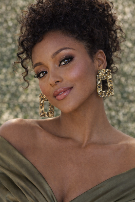 Leopard Rhinestone Statement Earrings