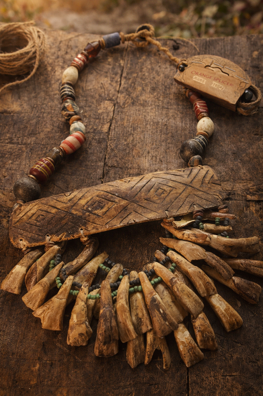 Handcrafted African-Inspired Statement Necklace ONE OFF - once it is gone, it’s gone.