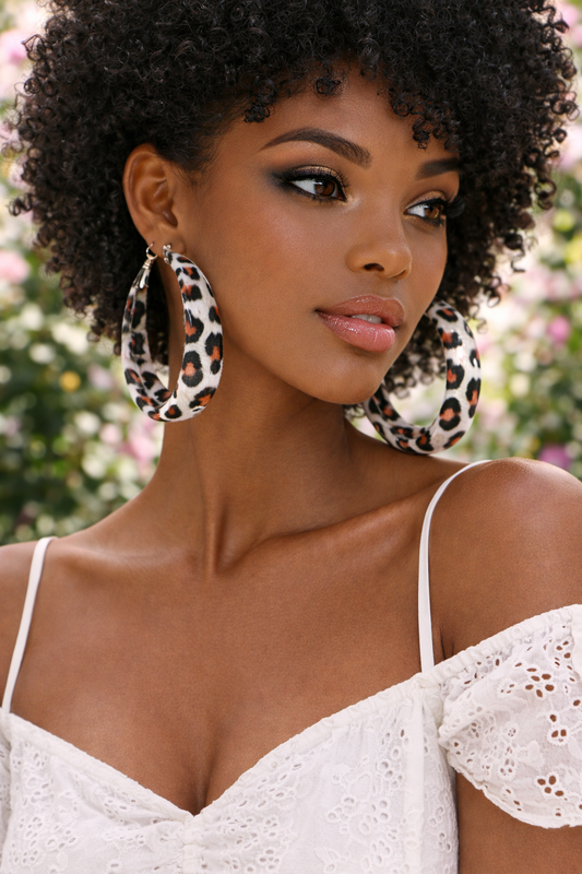 Leopard Hoop Earrings - Bold Statement Fashion Jewelry