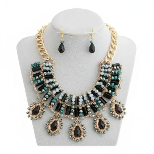 Boho Statement Jewelry Set - Elegant Bold Fashion Jewelry