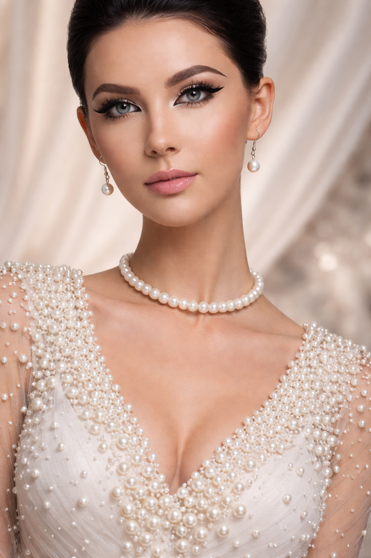 ✨ 3-Piece Statement Set ✨ Necklace, earrings, and bracelet — perfectly matched for a polished, elegant look.